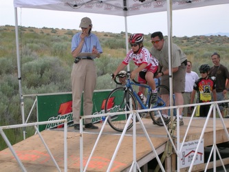 Avery prepares to launch for time trial.